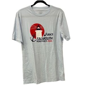 Women’s Asics Light Blue Falmouth Road Race 2024 Shirt